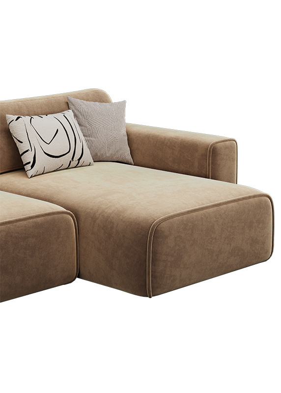 Диван Юнит-2. Угловой цвет - коричневый