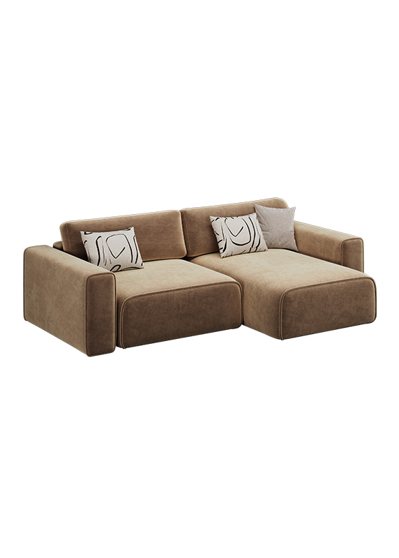 Диван Юнит-2. Угловой цвет - коричневый