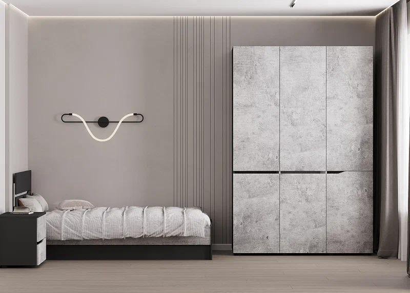 Детская Сильва цвет - базальт/цемент