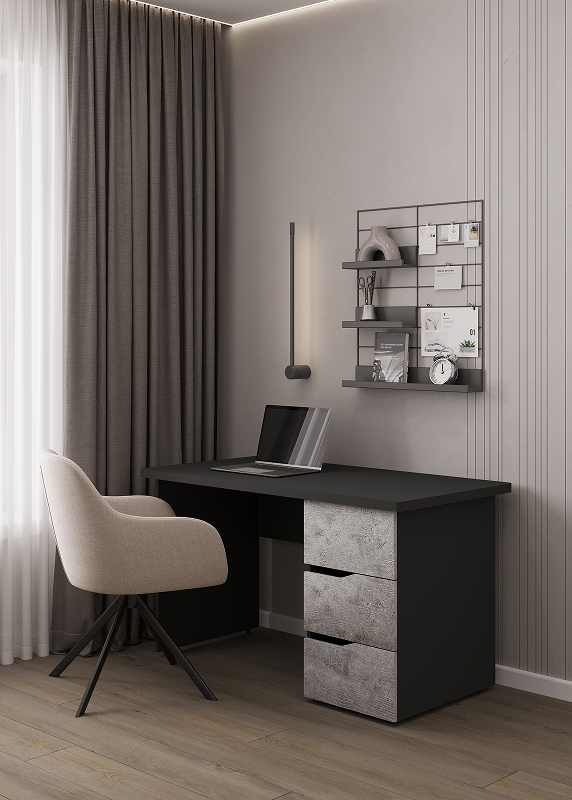 Детская Сильва цвет - базальт/цемент