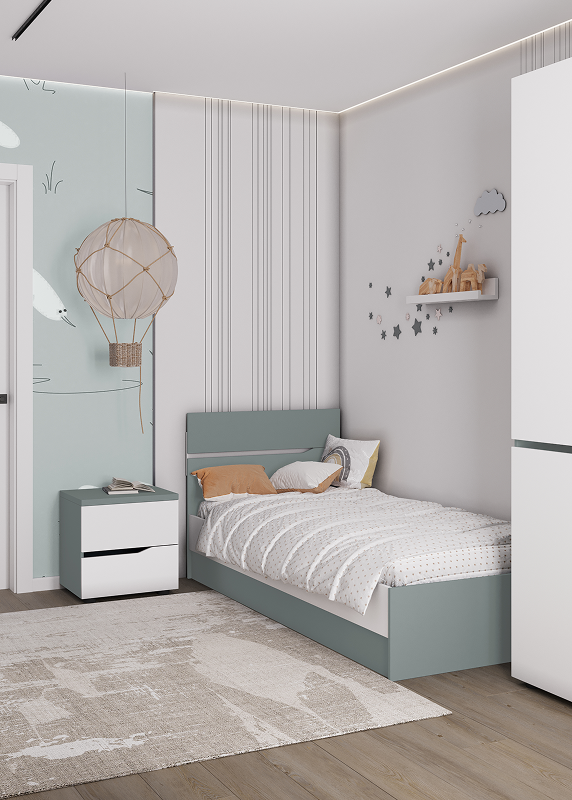 Детская Сильва цвет - белый/форест