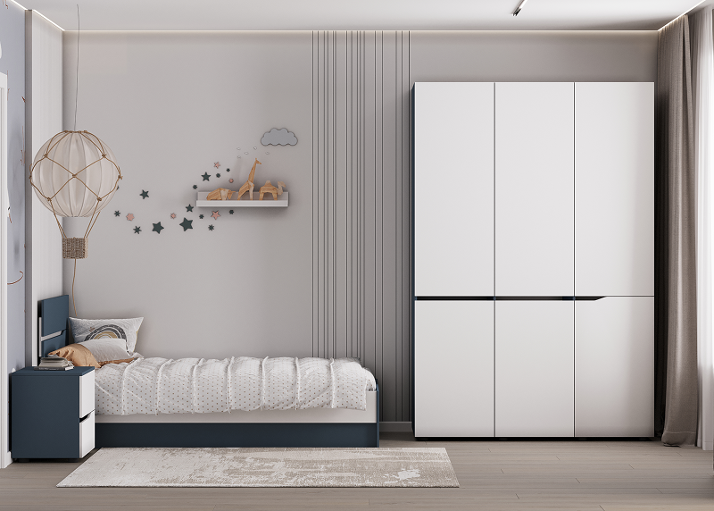 Детская Сильва цвет - белый/индиго