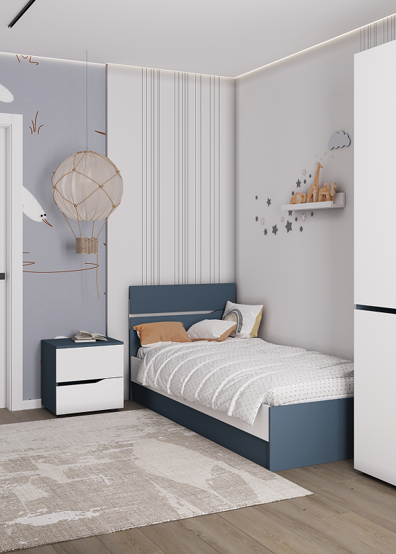 Детская Сильва цвет - белый/индиго