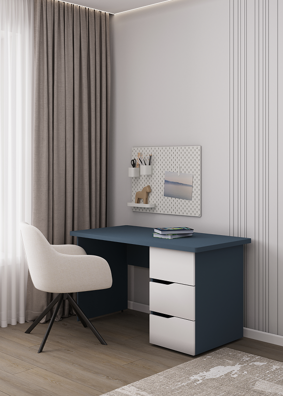 Детская Сильва цвет - белый/индиго