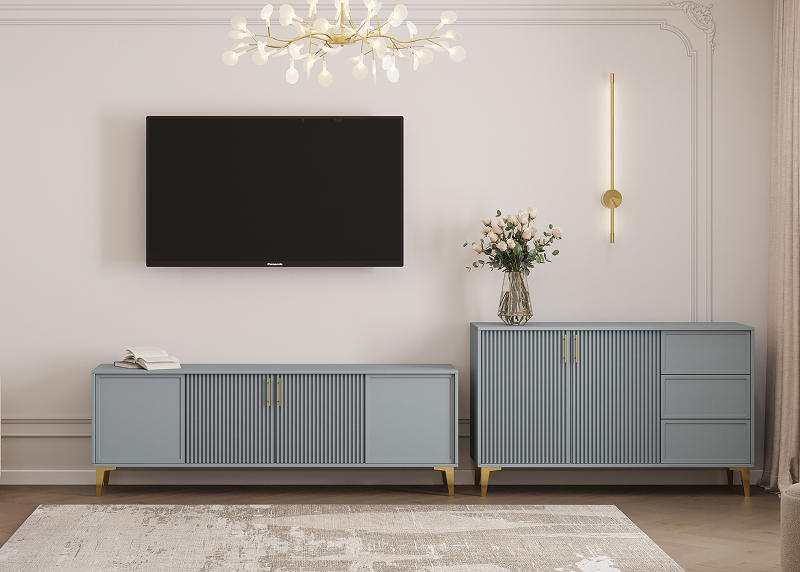 Гостиная Неостиль цвет - фьёрд зеленый