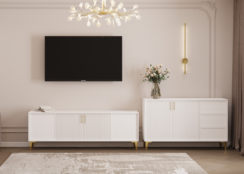 Гостиная Неостиль цвет - белый