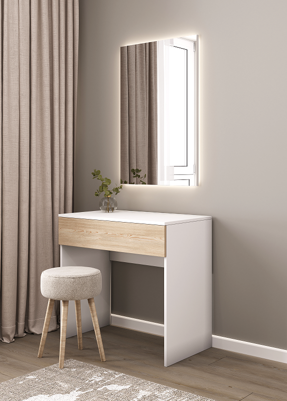 Спальня Сильва цвет - белый/олеандр бежевый