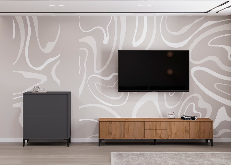 Гостиная Софтлайн цвет - базальт/дуб вотан