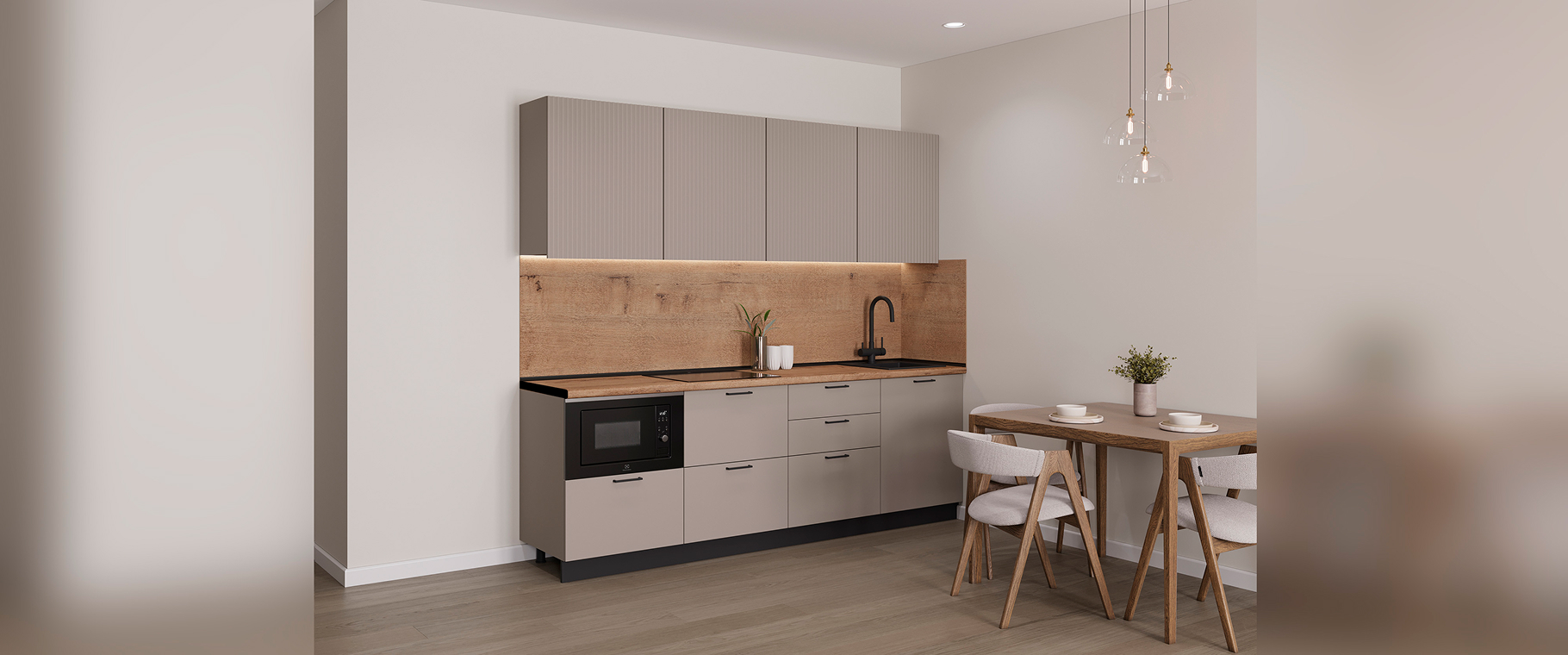 Кухня Стандарт Кухня Стандарт №10 цвет - фон мускат