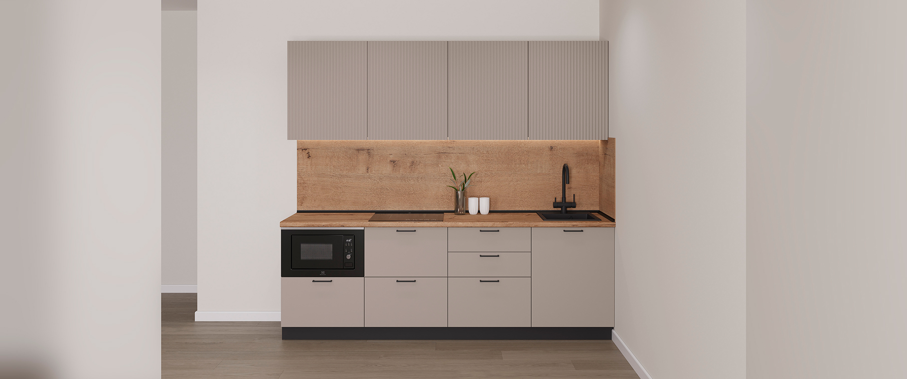 Кухня Стандарт Кухня Стандарт №10 цвет - фон мускат