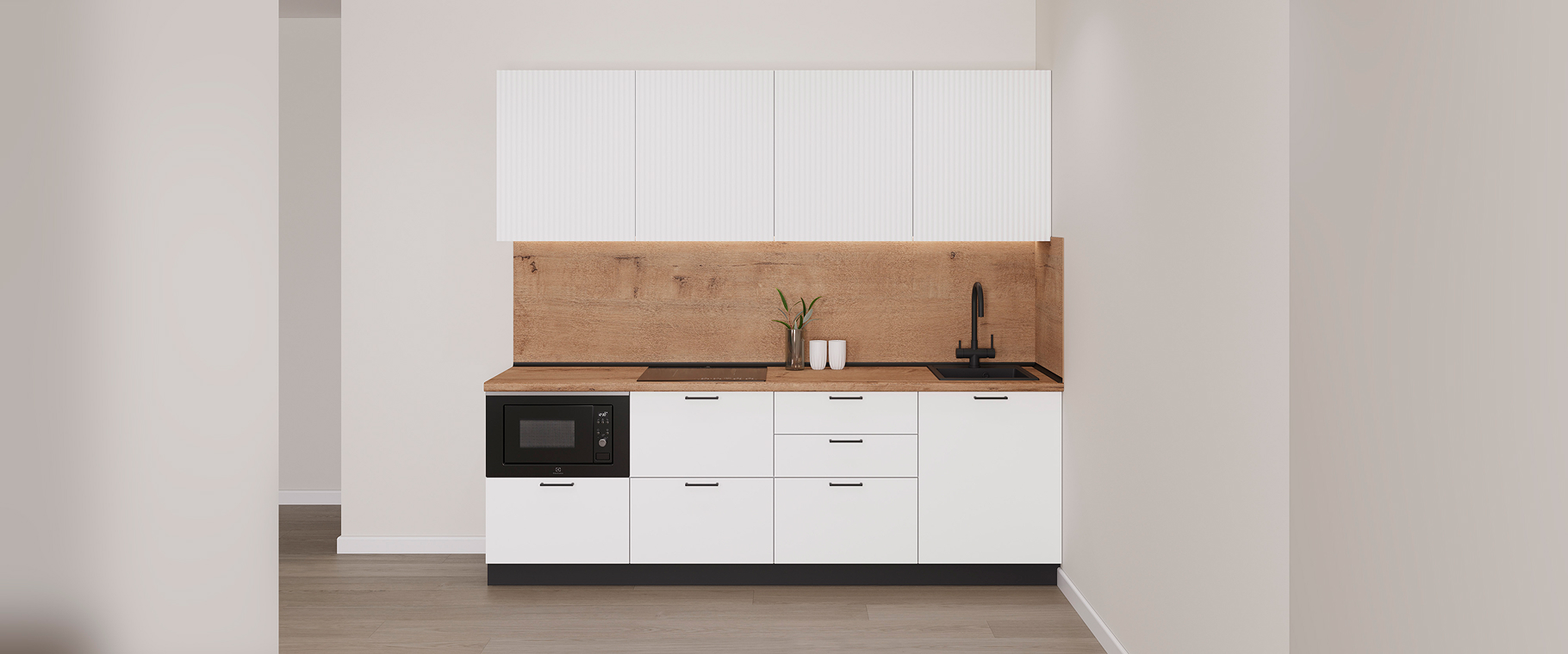 Кухня Стандарт Кухня Стандарт №10 цвет - белый