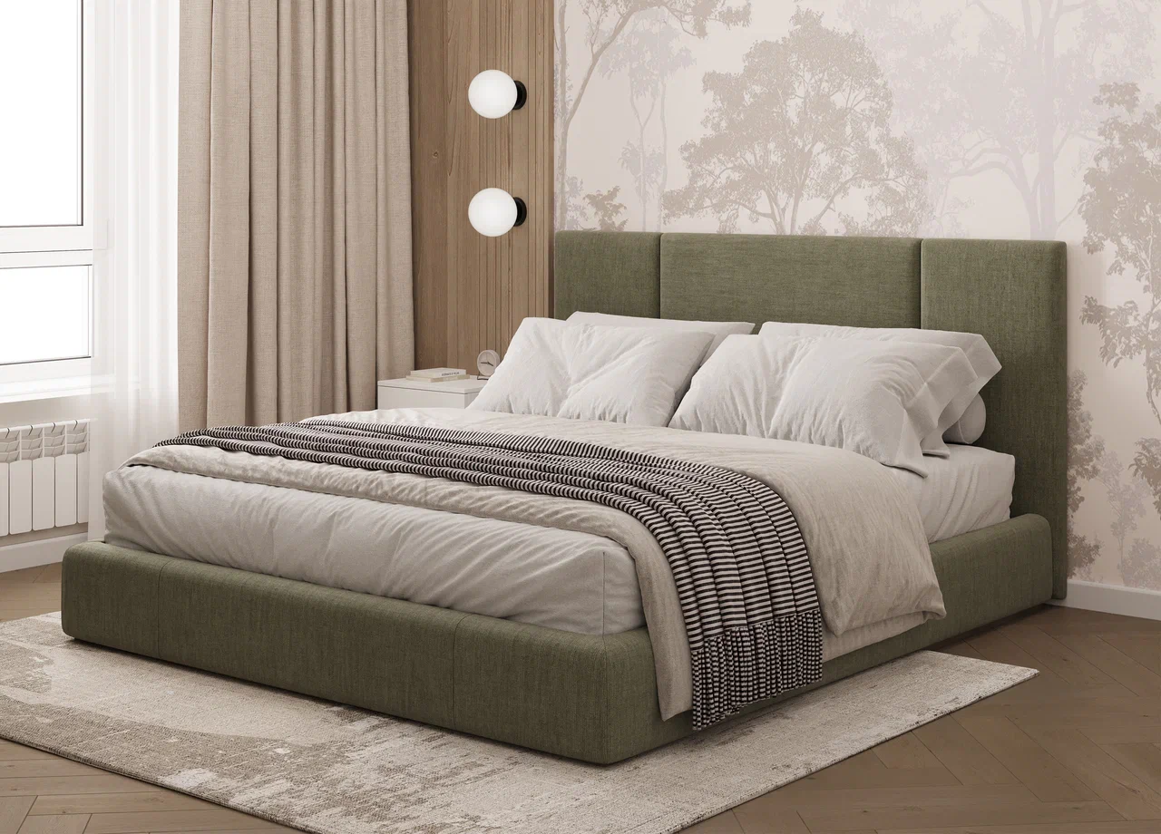 Кровать Кровать цвет - бледно-зеленый